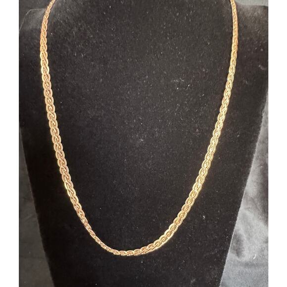 Rose Gold 24″ Rope Chain Necklace — Classic Twisted Link Fashion Chain  N115 - Picture 2 of 5